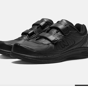 New Balance Black Velcro Sneakers with Cushioned Sole